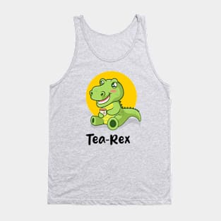 Tea-Rex dinosaur (on light colors) Tank Top